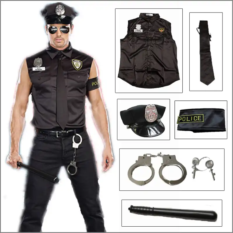 Men Sexy Costumes Hot Erotic Sexy Police Officer Cosplay Costume Fancy