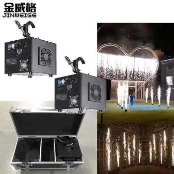 

Free Shipping 2PCS IN Flight Case Spray Down DMX Sparkler Firework Cold Spark Machine Flame Stage Effect Fireworks Machine