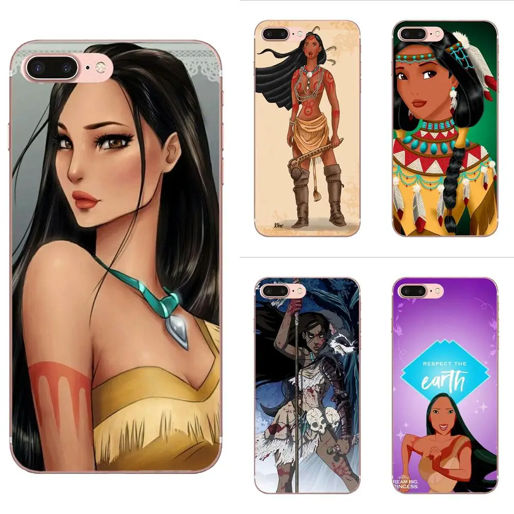 

Princess Cartoon Pocahontas Pattern Luxury For Xiaomi Mi3 Mi4 Mi4C Mi4i Mi5 Mi 5S 5X 6 6X 8 SE Pro Lite A1 Max Mix 2 Note 3 4