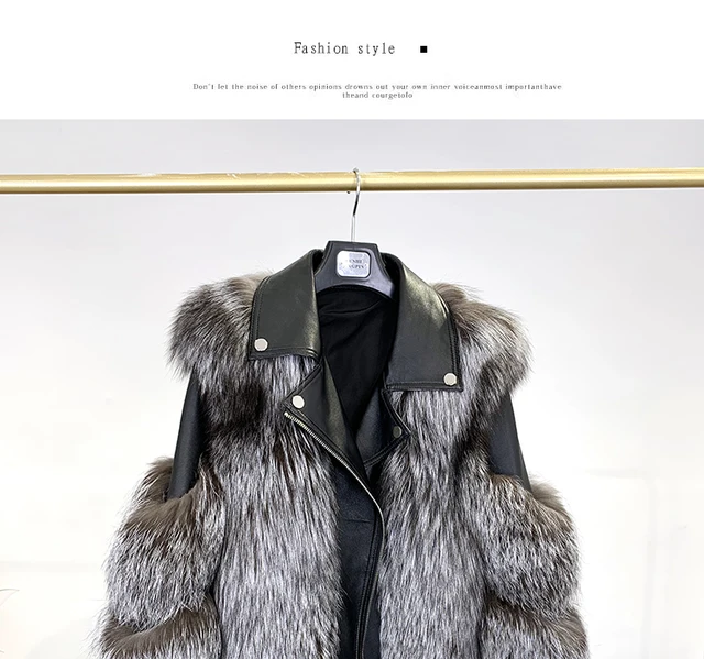 国内稀少！☆羊革 手触りがいい レディース コート 合成のキツネ毛皮の襟の襟 フード付き つぎあわせ 様式 ダウンジャケット BBYF60 国内稀少！☆羊革 手触りがいい レディース コート 本革 合成のキツネ毛皮