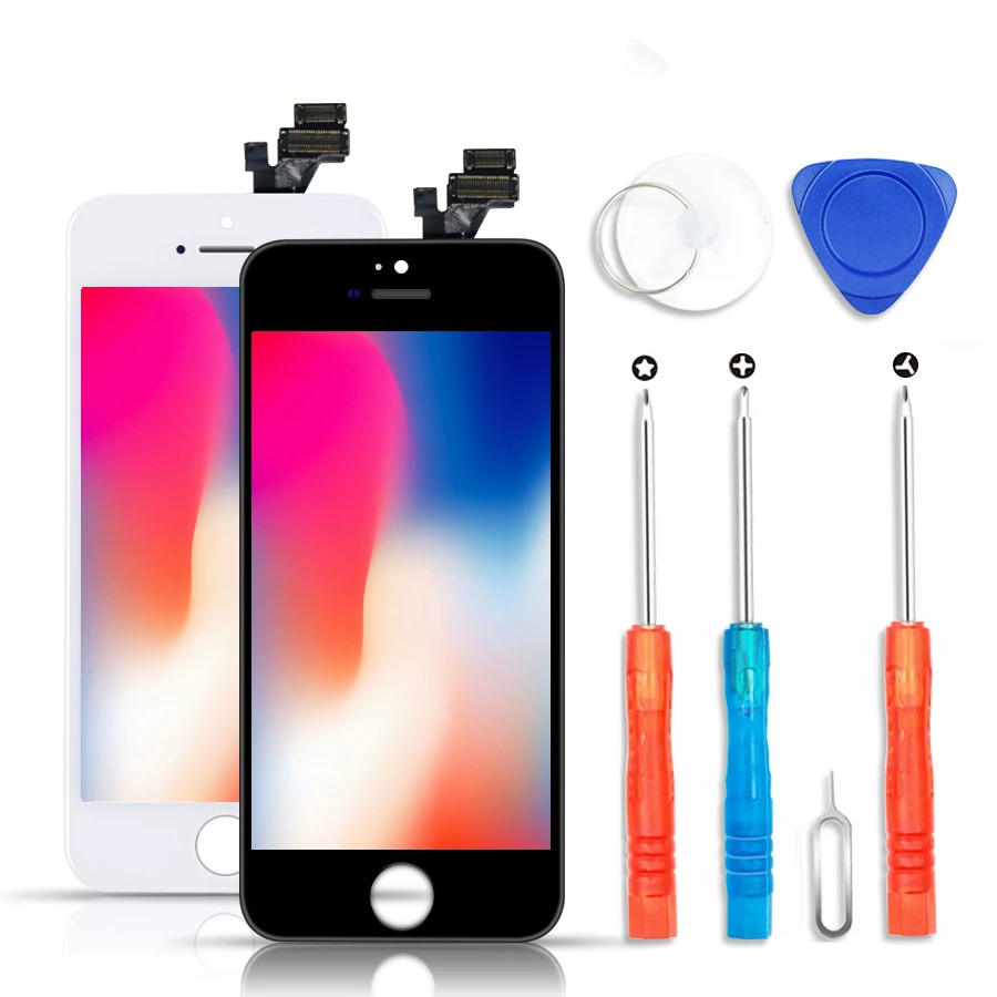 

2019 AAAA+ Original LCD Screen For iPhone 5S SE 5C 5 Screen LCD No Dead Pixel 3D Touch Replacement LCD Display With Tool Kits