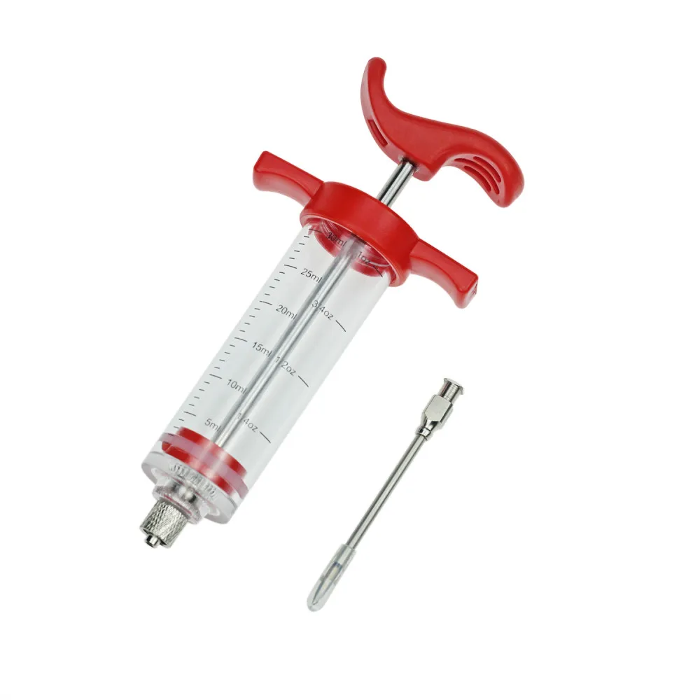 BBQ Meat Syringe Marinade Injector Poultry Turkey Chicken Flavor Syringe Cooking Sauce Injection Tool for Meat Injector Syringe