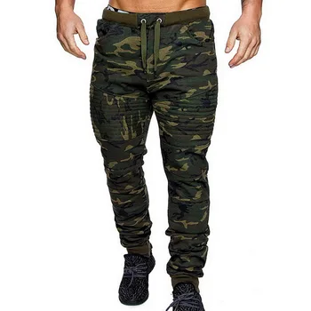 

2020 CamouflageFitness Trousers Mens Winter Warm Drawstring Closure Joggers Camo Jogger Pants Gym Athletic Sweatpants