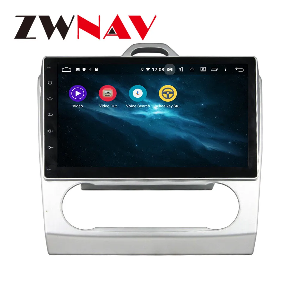Android 9 4+ 64G DSP ips Автомобильный плеер gps навигация для FORD FOCUS 2007-2011(AT) головное устройство мультимедийный Кассетный плеер рекордер