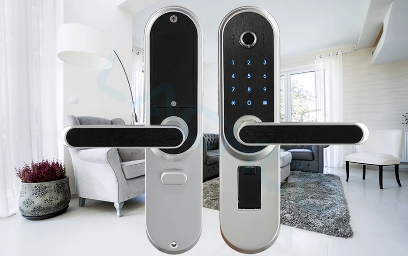 LACHCO биометрический электронный дверной замок, код, ключ сенсорный экран цифровой пароль Fingerprin умный дверной замок без ключа вход L19013F