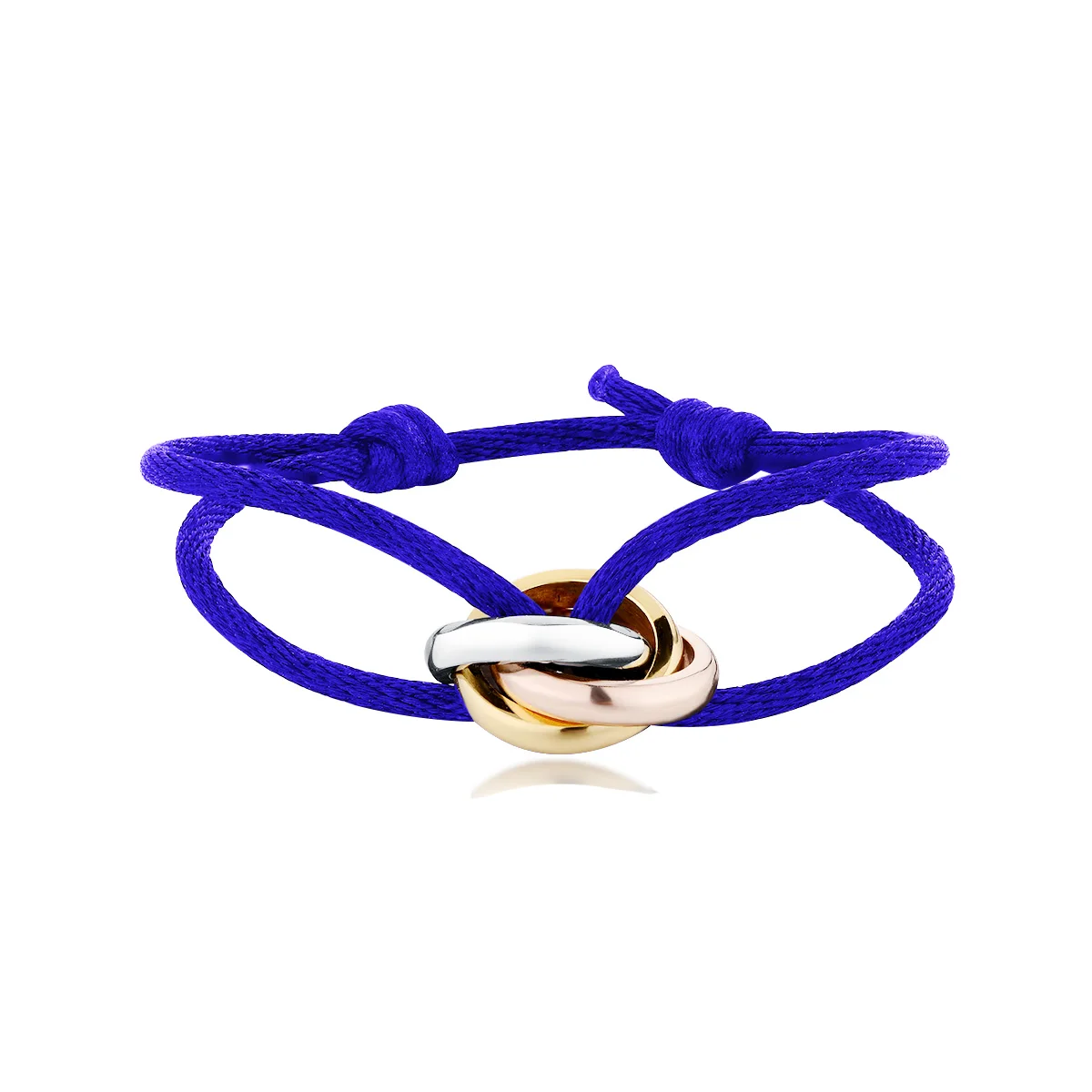 Bracelet Jewelry Stainless Steel Bracelet 3 Metal Buckle Ribbon Lace Up Rope Chain Color Adjustable Size Women Men Unisex