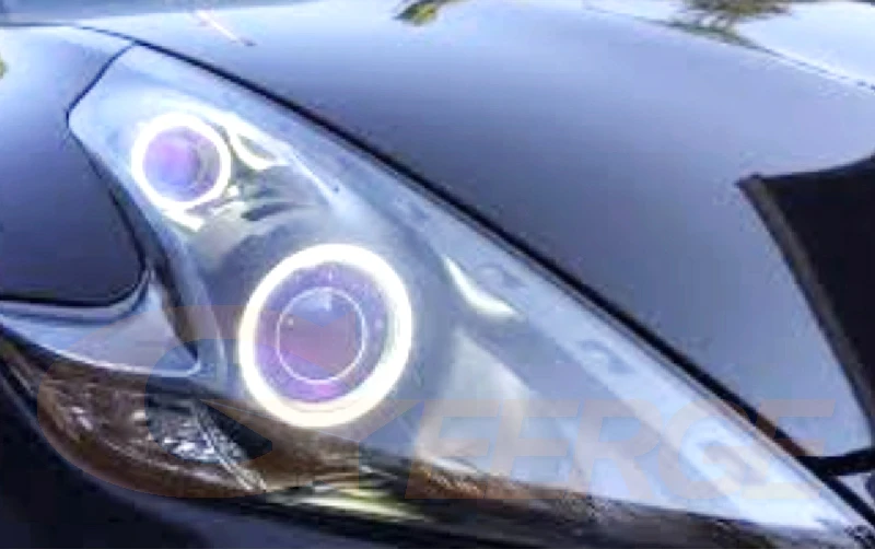 optic LED ライト For Nissan 370Z 370 Z Z34 Fairlady Multi Color RGB LED Angel Eyes