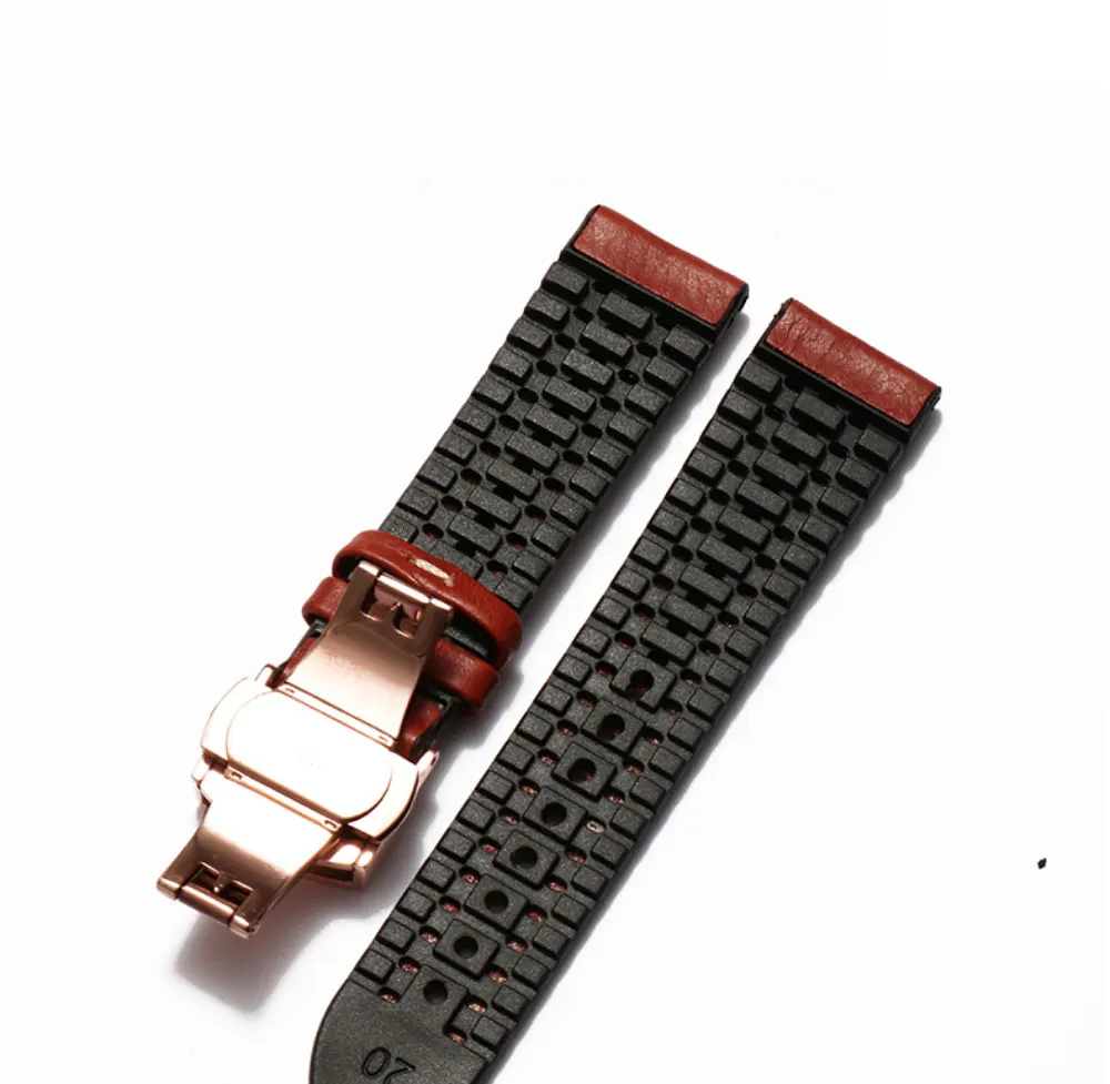 PEIYI 20 мм 22 мм кожаный + Силиконовый ремешок для часов подходит для huawei Watch GT/Watch2 Pro/Classic/Honor Magic Quick Release