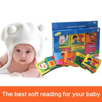 

Baby Toys Cloth Book Infant Kids First Educational Toys for Children Stimulate Vision Pack of 3 Colorful Baby Gift