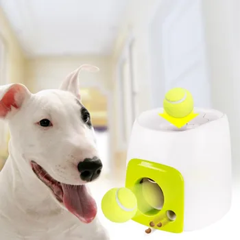 

2 in 1 Interactive Tennis Ball Toys Fetch Launcher Dog Pet Toys Automatic Throwing Mmachine Pet Ball Throw Device Emission
