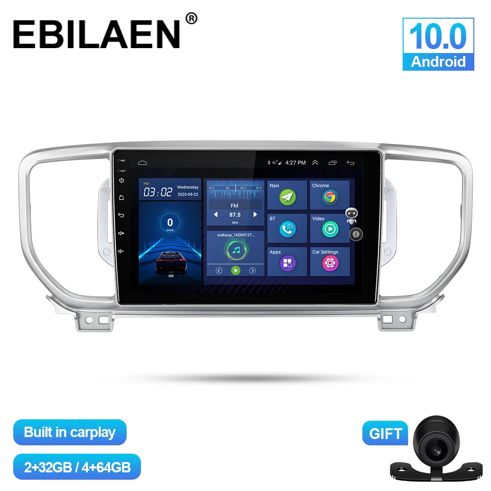 EBILAEN автомобильный мультимедийный плеер для KIA Sportage 4 KX5 2016-2019 Android 10 0 Авторадио GPS
