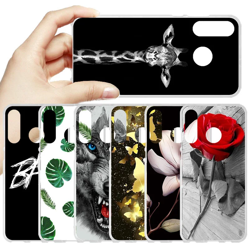 Ojeleye Silicon Case For Huawei Ascend P7 P30 Lite Case P40 Soft TPU Cartoon Phone Cover For Huawei P40 Lite P30 Pro Cases Coque