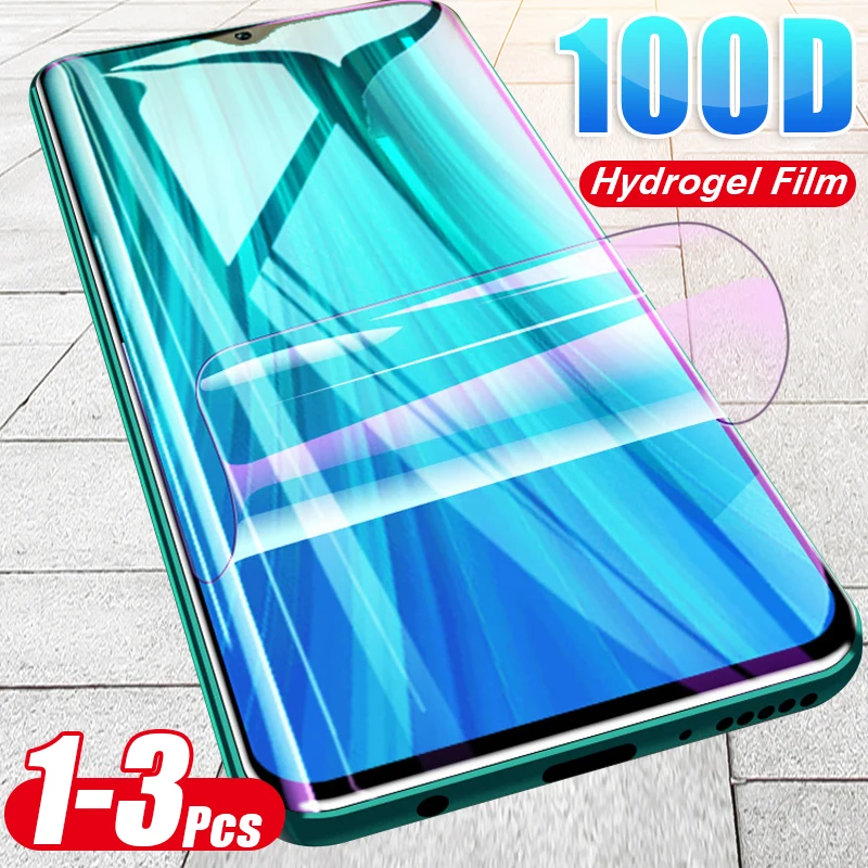 3 шт. 100D Защитная Гидрогелевая пленка для Xiaomi mi 9T Pro 8 9 SE mi 8 Lite A1 A2 A3 Pocophone F1 защитная пленка на весь экран