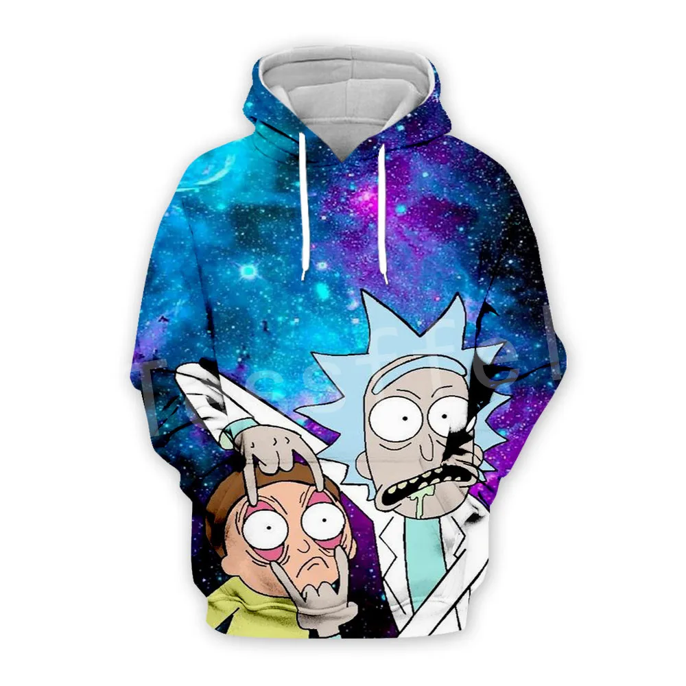 

Tessffel Anime Rick and Morty New Fashion Funny Colorful Cartoon Tracksuit 3DPrint Hoodie/Sweatshirt/Jacket/shirts Men Women s16