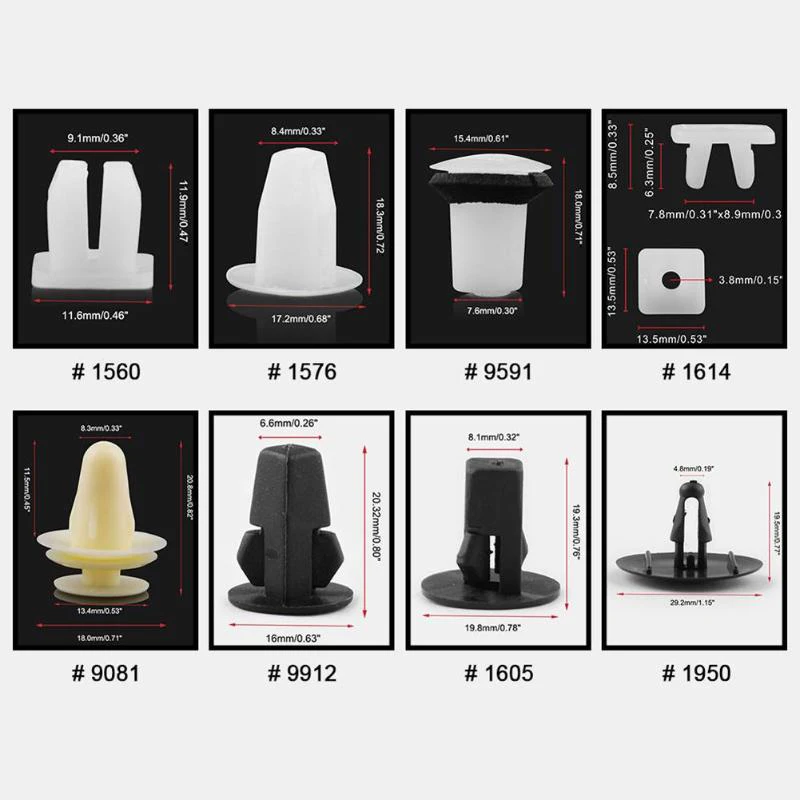 

Landing panels Car Rivets Screw Push Press Retainer Clips Bumper Fender Side skirts Carpet