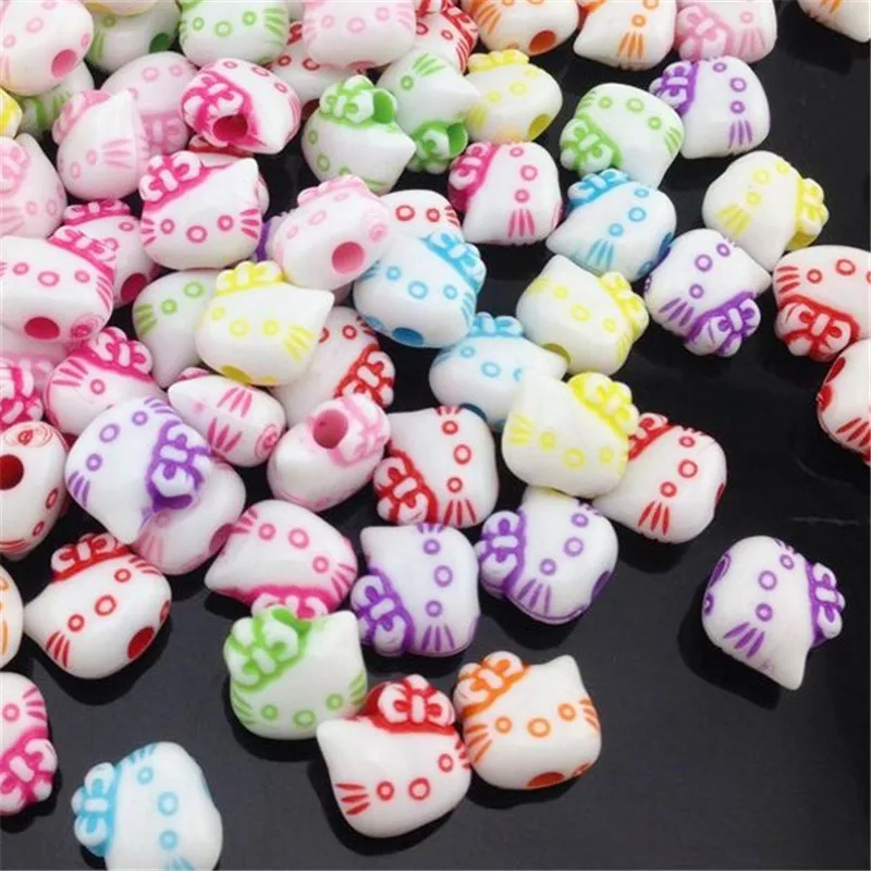 50/100 шт. 11 мм акриловый кубик разных цветов|spacer beads|spacer beads cubespacer mix |