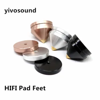 

8pair CD Amplifier Home Speaker Foot Pads Desk Stand Isolation Copper Suspension Base Stable Spike Floor HIFI Shock Absorber
