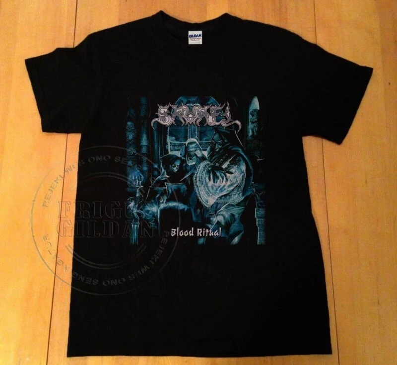 VTG 90's Samael-Blood Ritual Album 1992 футболка с перепечаткой mayhem tiamat venom | Мужская одежда