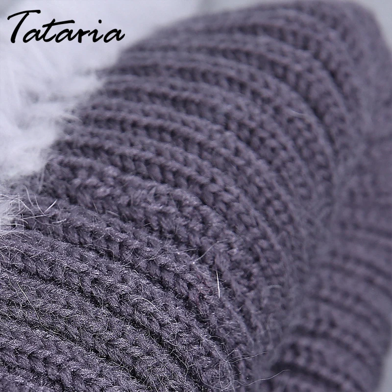 Tataria, женская меховая шапка для зимы, шапка из меха лисы, женские теплые мягкие шапки из натурального меха кролика лисы для женщин, теплые шапки
