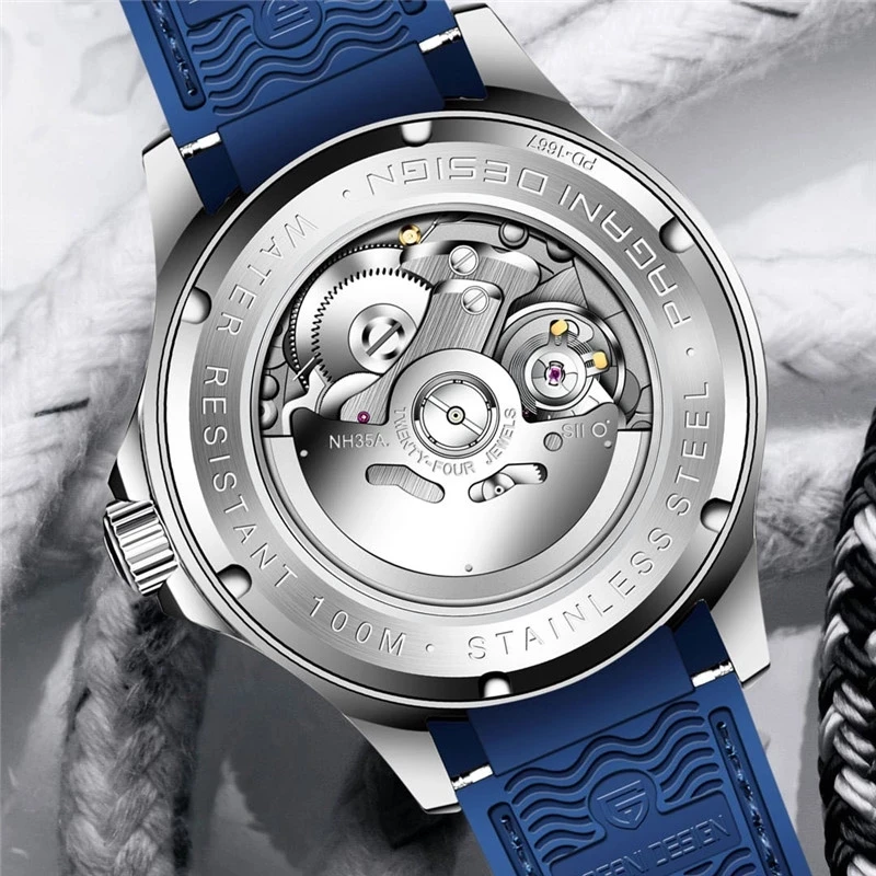 PAGANI DESIGN Men's Watch Automatic Luxury Brand Military Command Mechanical Men watch Japan NH35A Sports Waterproof Watch 007
