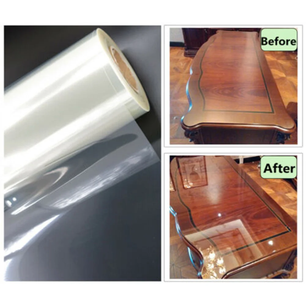 Transparent Protective Film Furniture Surface Protector Desk Table Anti-scratch Film DEC889