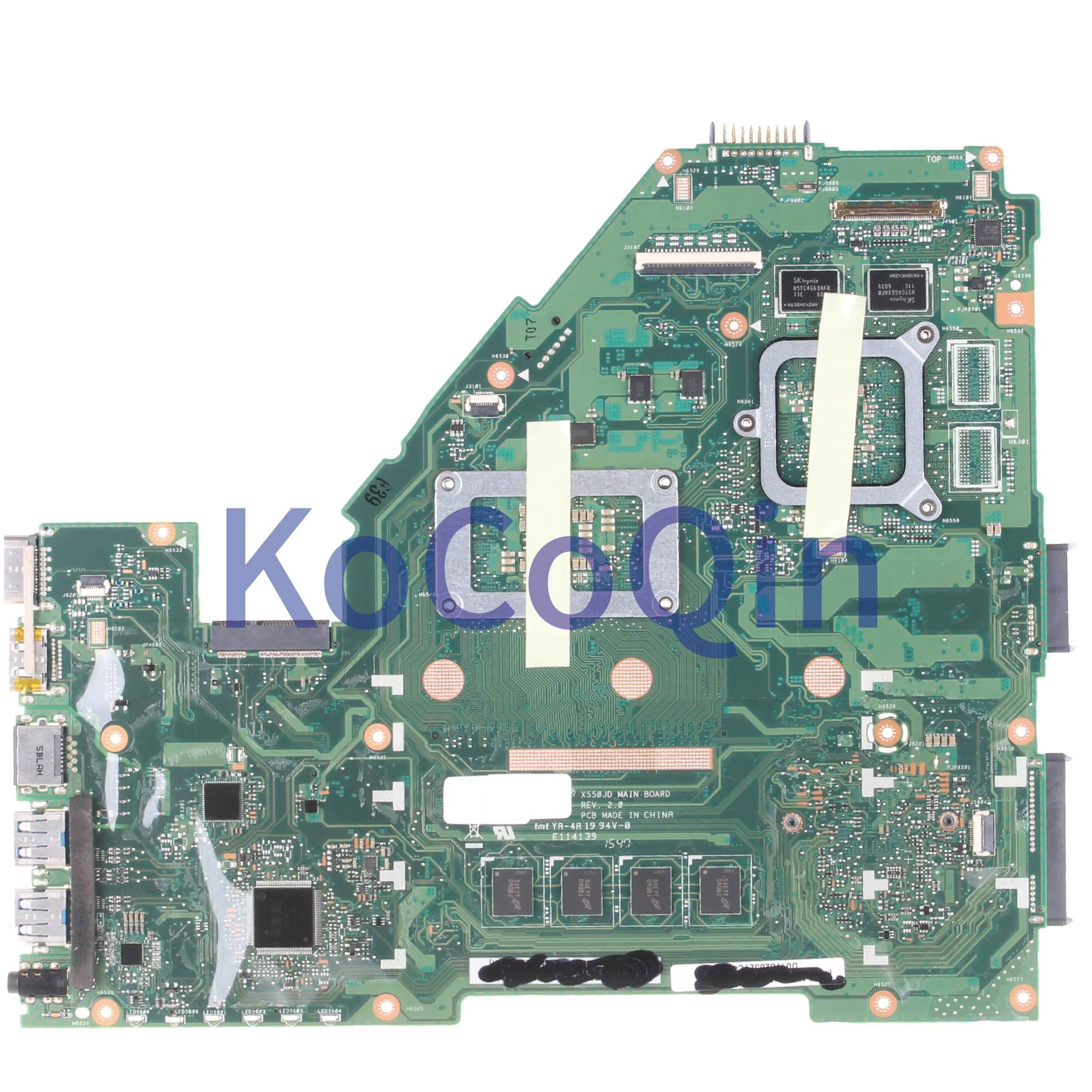 KoCoQin материнская плата для ноутбука ASUS X550JD материнская плата REV.2.0 SR1Q8 N15V-GM-B-A2 2G