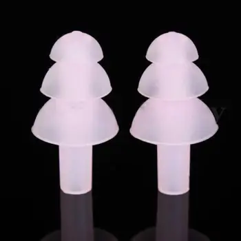 

2 Pcs Silicone Waterproof Swimming Motorbike Ear Plugs Earplugs Earbuds Eartips