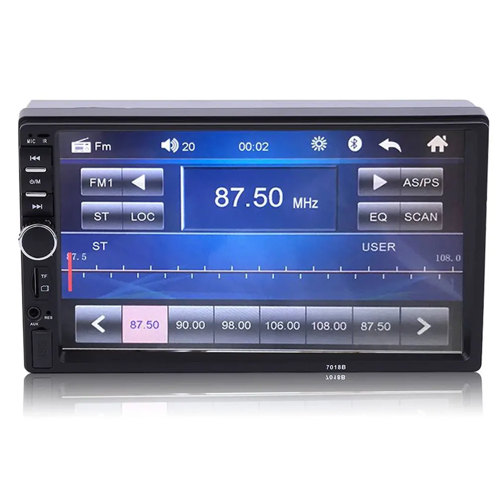 7'' 2 DIN In Dash LCD HD Touch Screen Car Stereo Radio MP5 Player AUX with LED/LCD Colorful Display