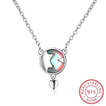 

Multicolored Moonstone Moon Star Necklace Clavicle Chain 925 Sterling Silver Necklace For Women S-N339