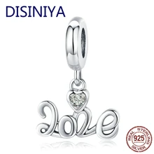 DISINIYA год Подвеска Шарм для оригинала 925 серебряный браслет женская Новогодняя Коллекция DIY Ювелирные изделия Подарки ZZSCC191354