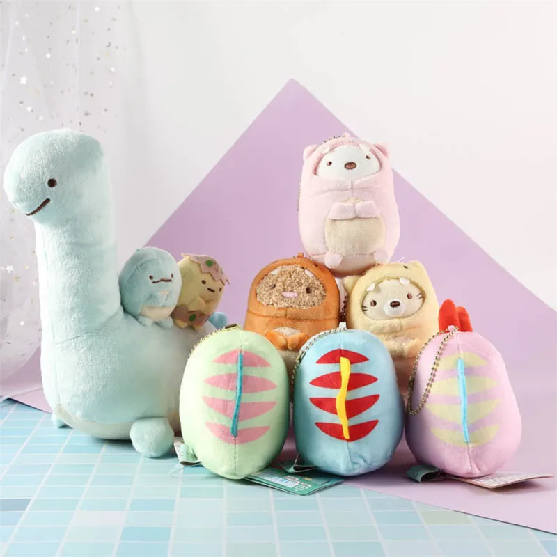 7 шт./компл. kawaii sumikkourashi Косплей динозавр, игрушка плюшевые игрушки, забавные куклы для мамы плюшевый динозавр милые игрушки для детей