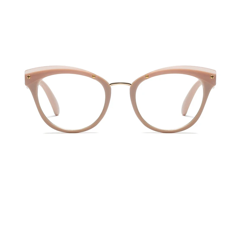 Женские оправа для очков в стиле кошачьи глаза модные заклепки женские кошачьи оправы для очков для женщин брендовые дизайнерские сексуальные оптические очки