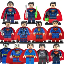Одна фигурка Супермена DC набор супергероев Cyborg super man Bizarro строительные блоки наборы Модель Кирпичи игрушки для детей