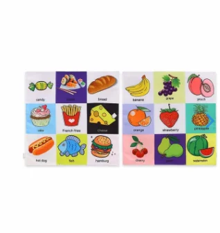 

Baby Toys Toddler Infant Non-Toxic Fabric book Cognize picture Rattle double-sided newspaper learning word Early Educational Dev