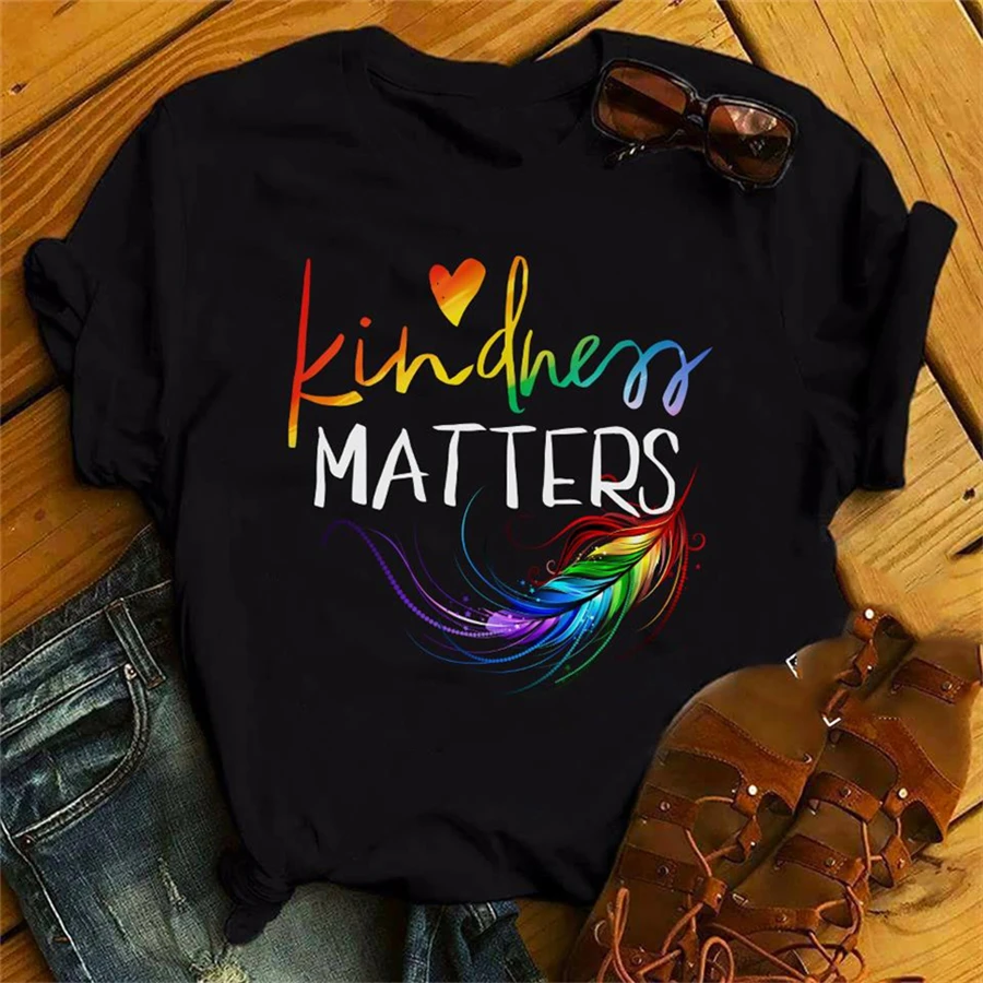 Kindness Matters Teacher Gifts Back To School T-Shirt 20th 30th 40th 50th Birthday | Мужская одежда