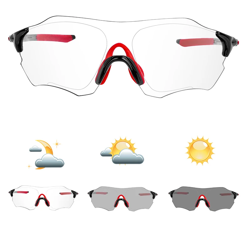 WEST BIKING Photochromic Cycling Bicycle Glasses for Men UV 400 Bike Eyewear Outdoor Sports MTB Bicycle Bike Sunglasses Goggles