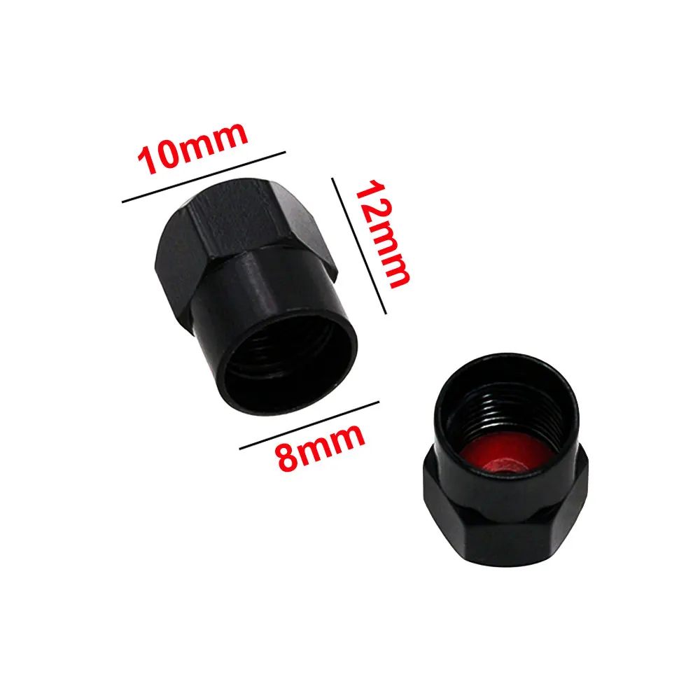 SET TAPPI VALVOLE bici da strada RISK MTB copertura valvole pneumatici antipolvere (Nero FV) EUR