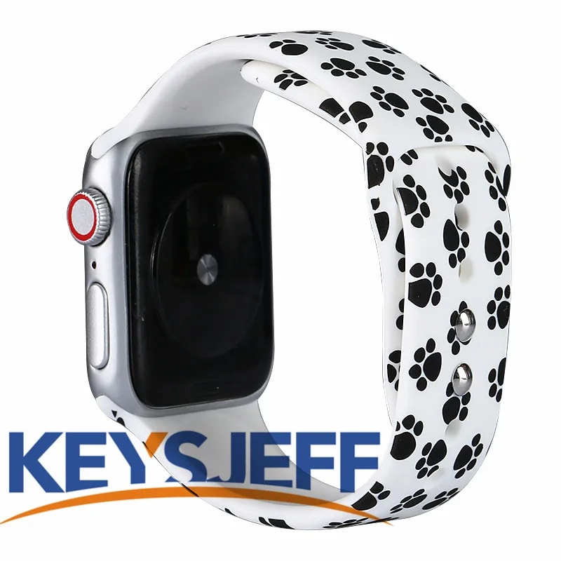 Цветочная повязка для наручных часов Apple Watch 38 мм 40 мм 42 44 мм неувядающий с печатным рисунком для девочек; мини-юбка для наручных часов iWatch, Ремешок Браслет 5/4/3 81023 - Цвет ремешка: 3