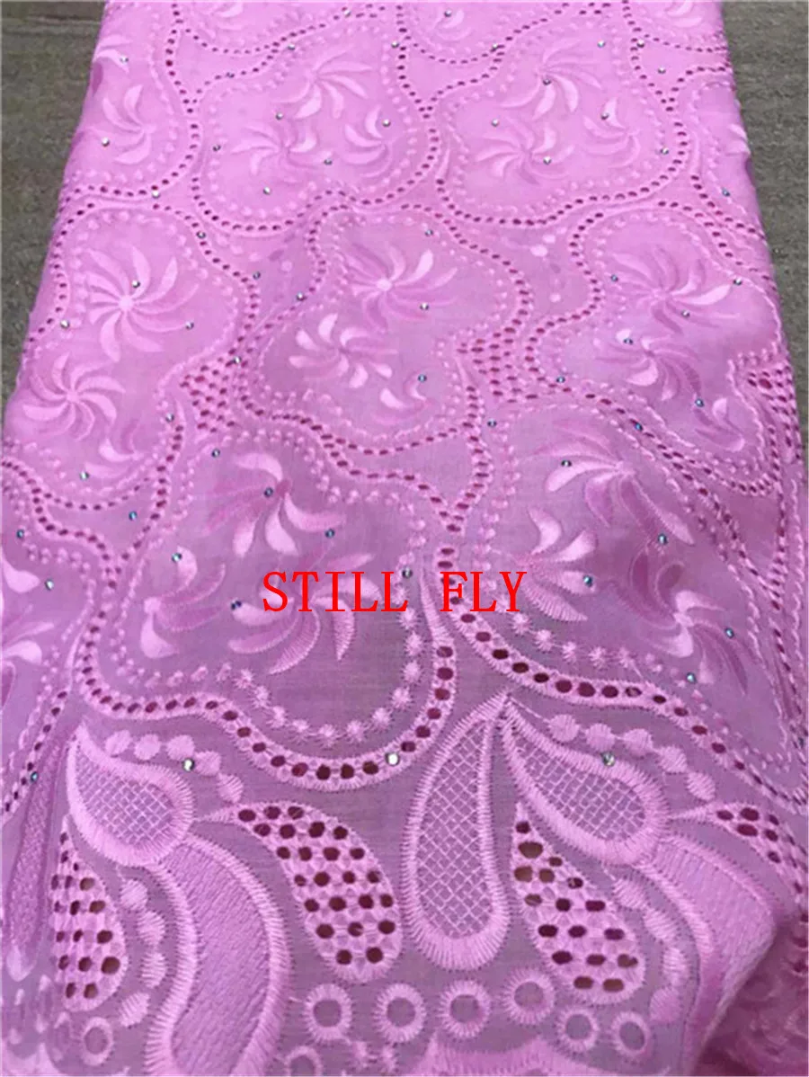 STILL FLY белая хлопковая кружевная фабрика лидер продаж siwss вуаль кружева в швейцарской нигерийской кружевной ткани для платья 5 ярдов/лот