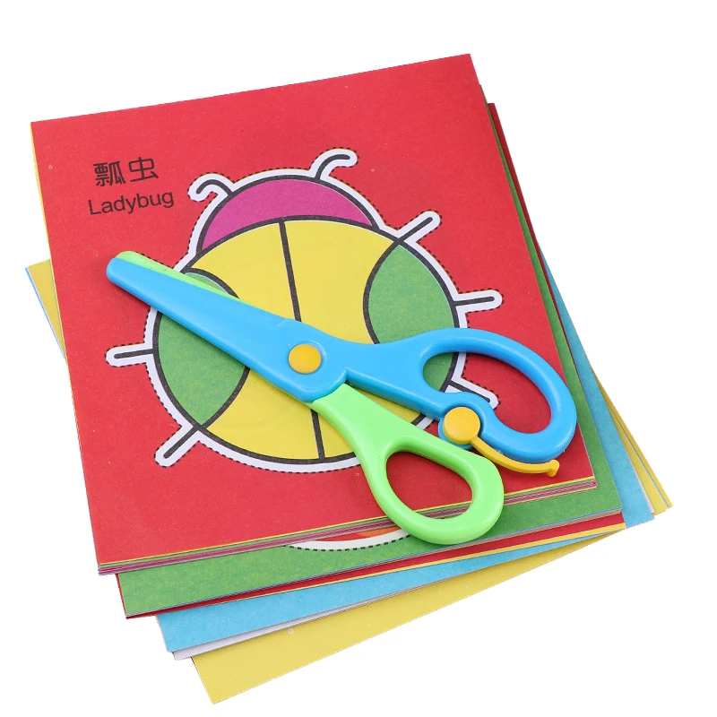 3PCS Kids Plastic Toddler Scissors - Safety Scissors Training Kids Scissors  Preschool Training Scissors & Craft Scissors (3 Pieces) Kids Paper Cuts (60  Sheets)