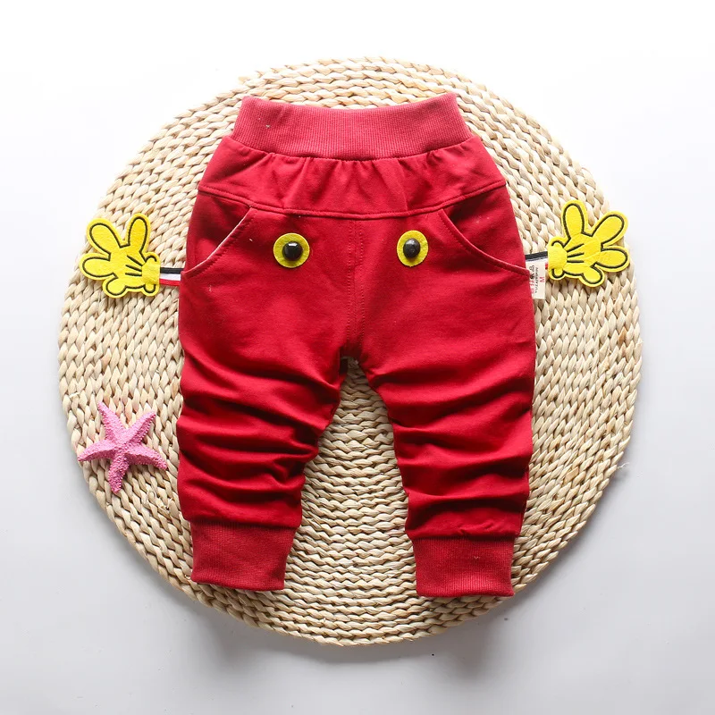 Новые Стильные демисезонные детские штаны из чистого хлопка, повседневные штаны для мальчиков и девочек 0-3 лет, открытые штаны