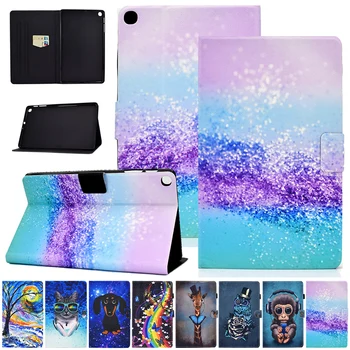 

For Samsung Tab A 10.1 2019 T510/T515 Case Magnet Flip Stand With Card Slot Cover Shockproof Leather PU Tablet Protective Shell
