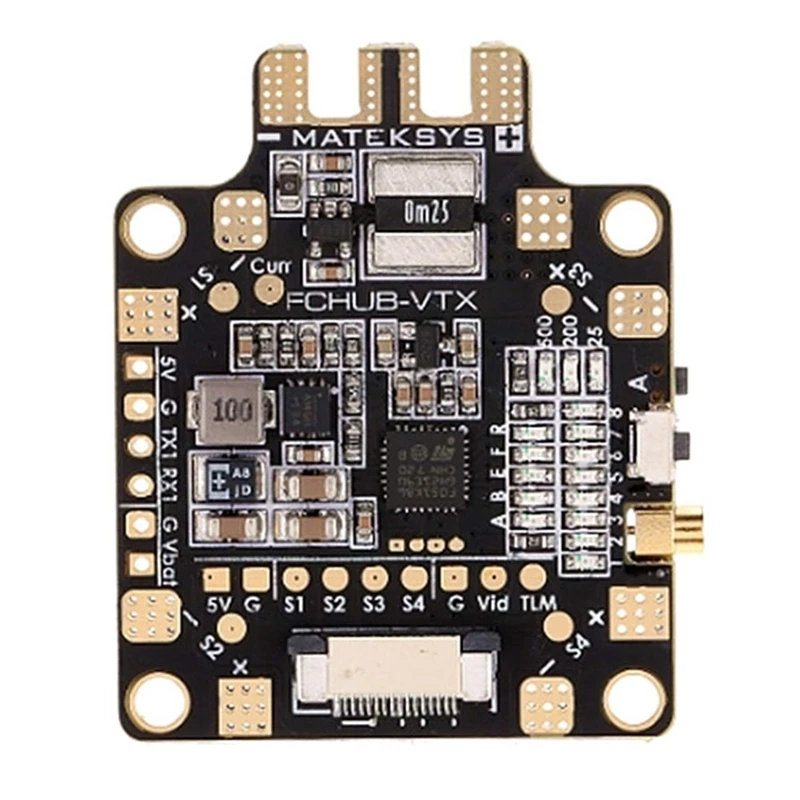 $36.92 FCHUBVTX 627V PDB 5V1A BEC W 58G 40CH 25200500MW Switchable RC Drone Video Transmitter