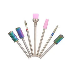 Набор сверл из карбида вольфрама для маникюра и педикюра, 7 шт