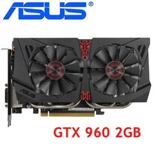 Видеокарта ASUS GTX 960 2 Гб 128 бит GDDR5 видеокарты для nVIDIA VGA карты Geforce GTX960 HDMI GTX 750 Ti 950 1060 1050 б/у