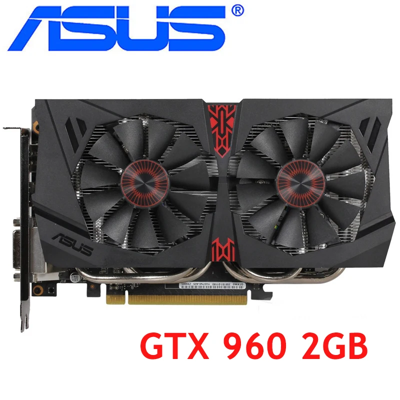 Видеокарта ASUS GTX 960 2 Гб 128Bit GDDR5 видеокарты для nVIDIA VGA карты Geforce GTX960 HDMI 750 Ti 950 1060 1050