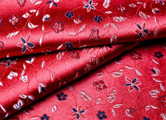 Цветочный узор полиэстер жаккардовая парча ткань для DIY китайский стиль юбка Ткань сумка наволочка ткань