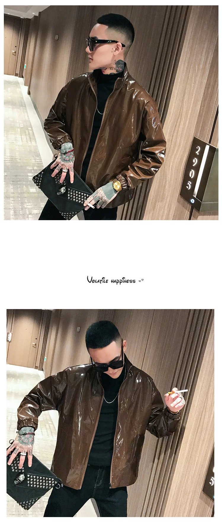 Pu Chaqueta Cuero мужская кожаная куртка куртки пальто Jaqueta Masculino красная сценическая одежда для певицы Клубные вечерние куртки мужские