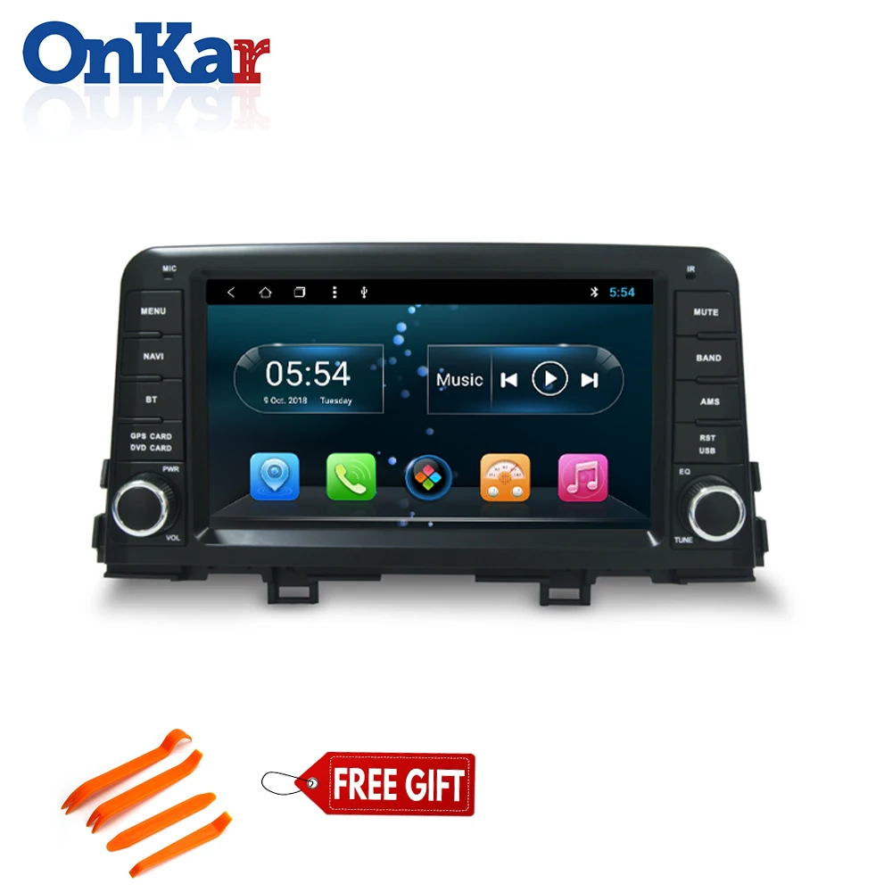 ONKAR Car 1 din gps радио для Kia Morning picanto 2017 2018 2019 android 8 головное устройство зеркальное