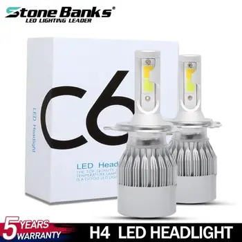 

New C6 H1 H4 Led Headlight Bulbs LED Car Lights 6000K/3000K 36W 9V-36V 8000LM Auto Headlamps Car Accessories